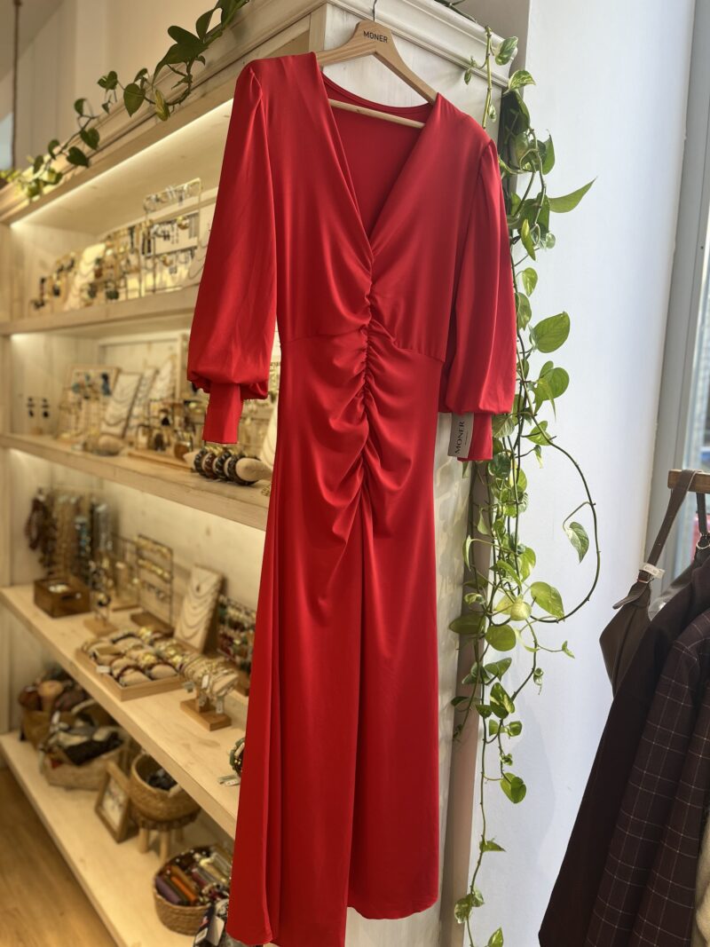 Vestido mangas abullonadas