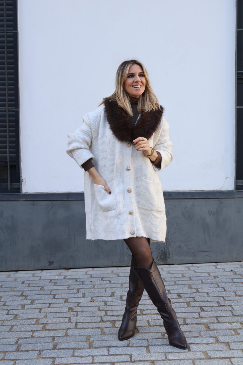 Vestido punto oversize