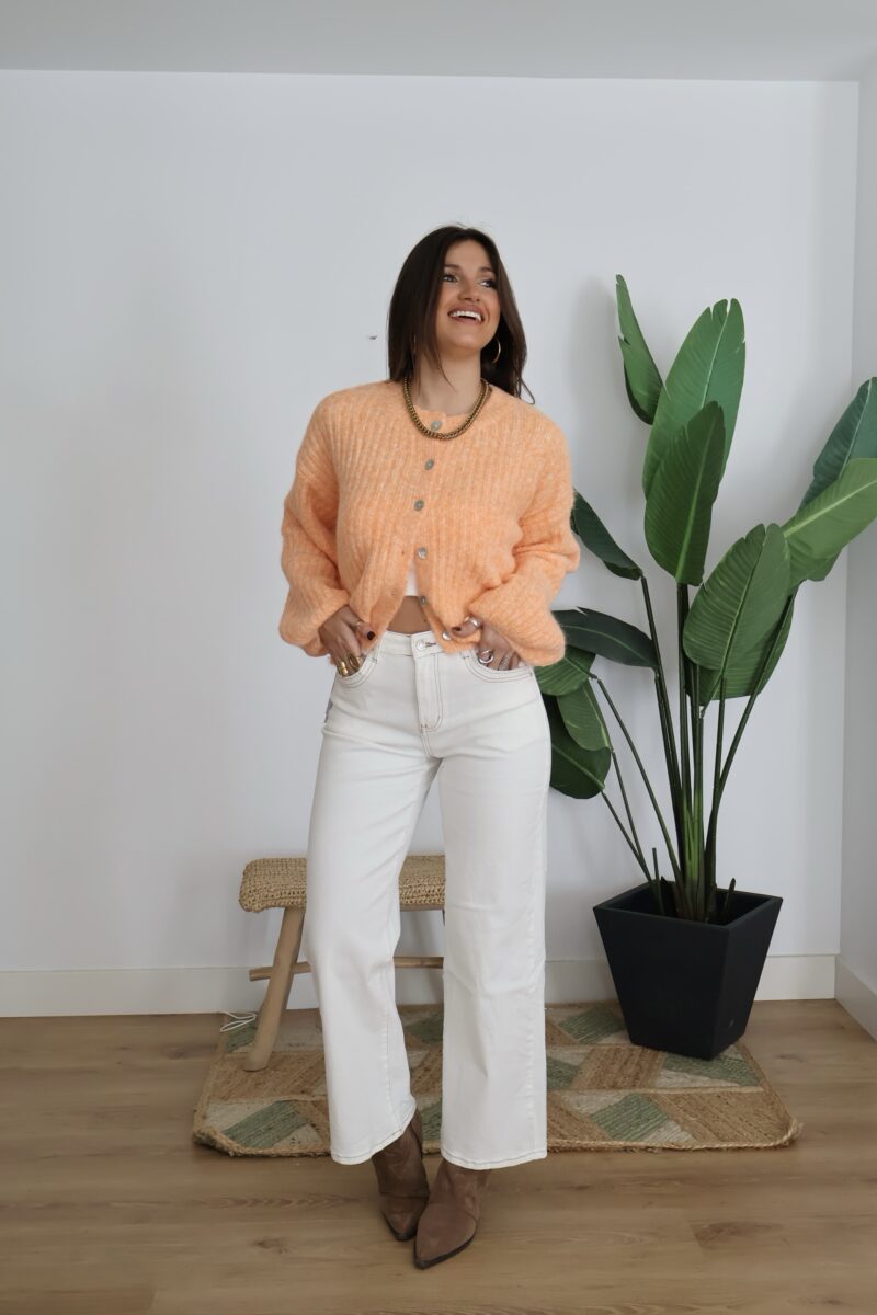 JEANS BLANCO COSTURAS