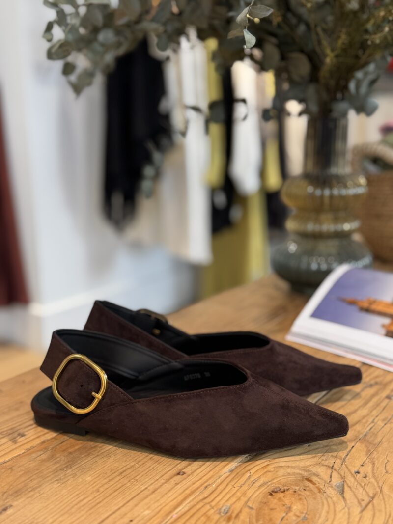 BAILARINA ANTElLINA HEBILLA MARRÓN