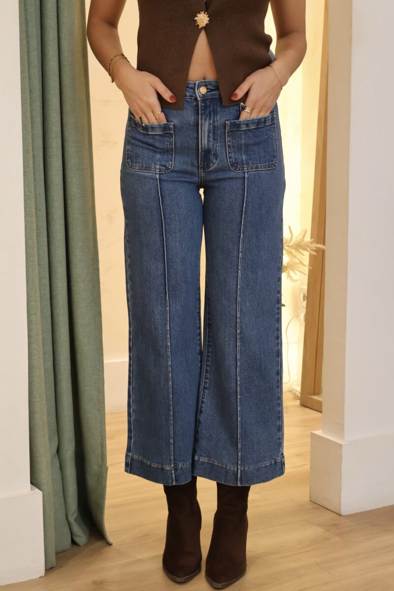 JEANS CULOTTE BOLSILLOS