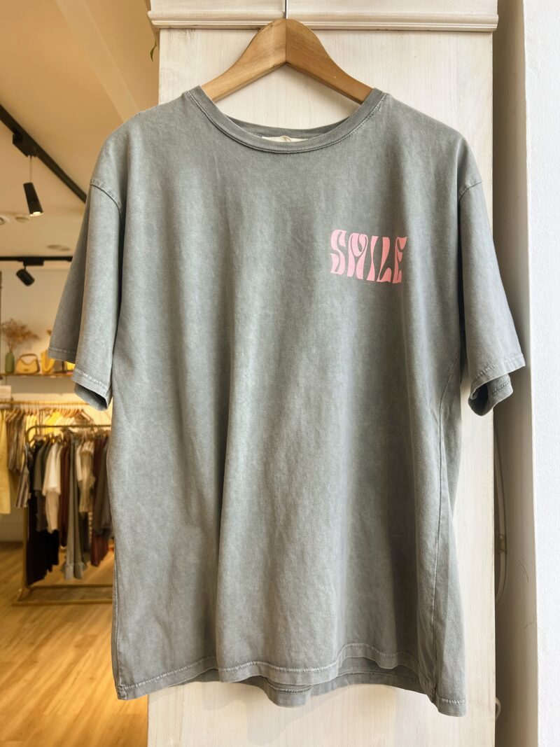 CAMISETA "SMILE" GRIS