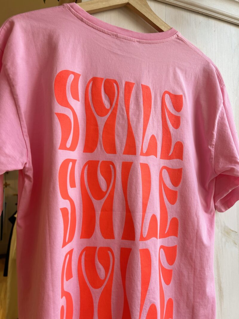 CAMISETA "SMILE"  ROSA
