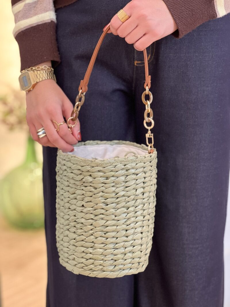 BOLSO TIPO CUBO VERDE