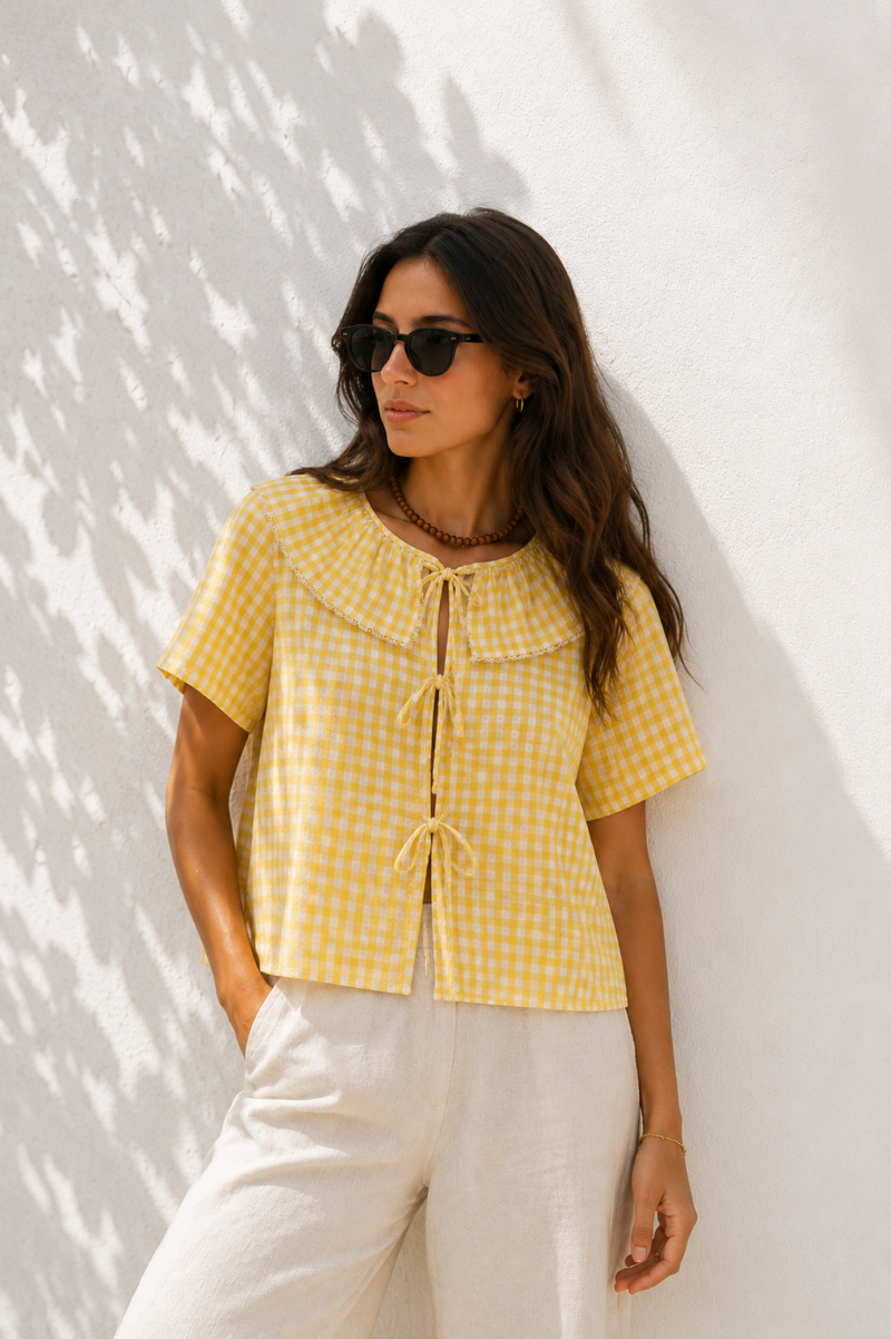 BLUSA VICHY LAZADAS