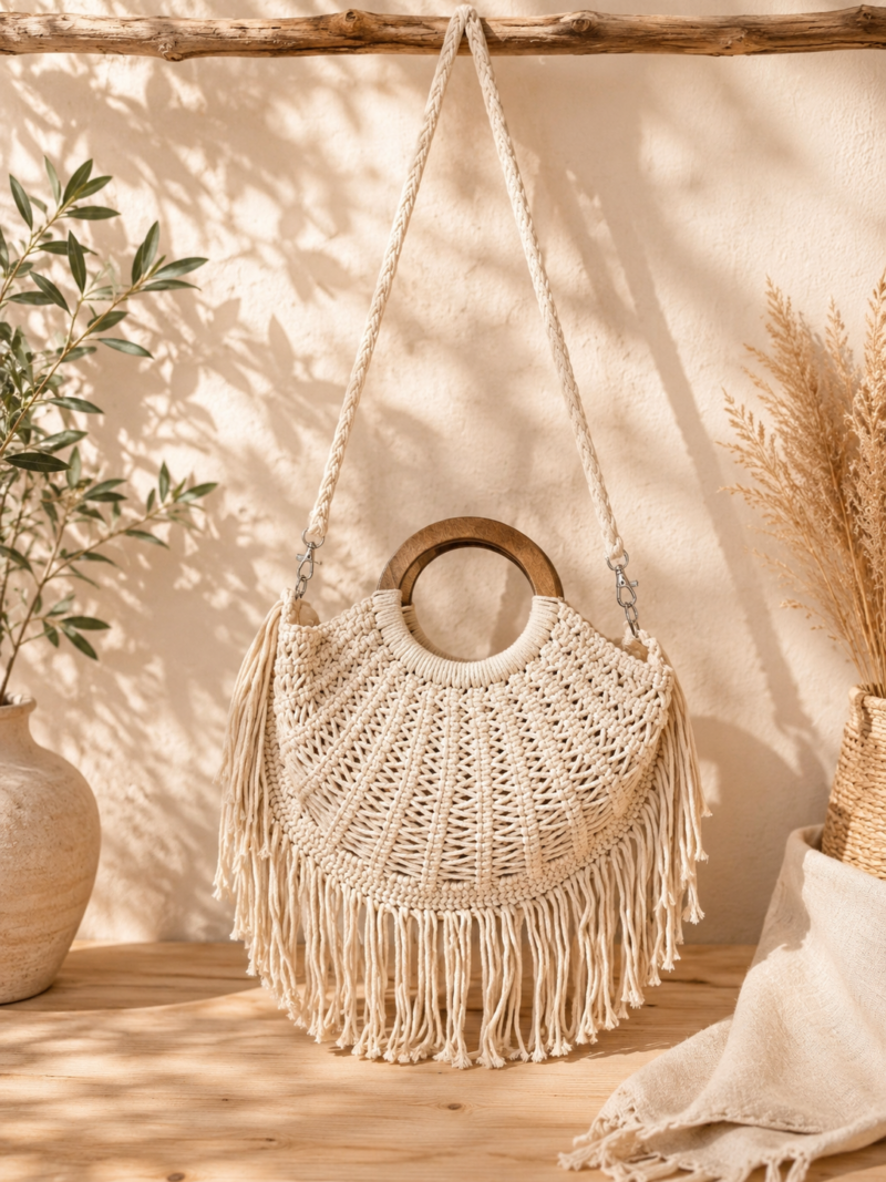 BOLSO FLECOS BEIGE