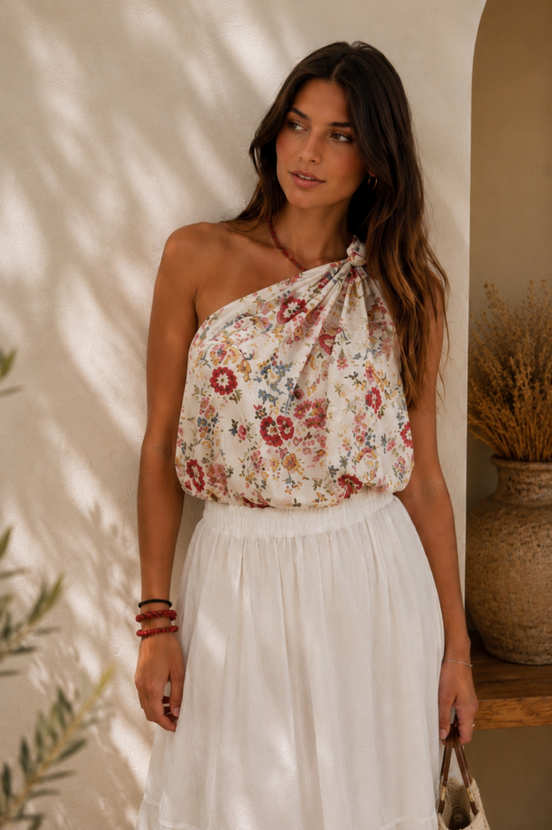 BLUSA GLOBO ASIMÉTRICA