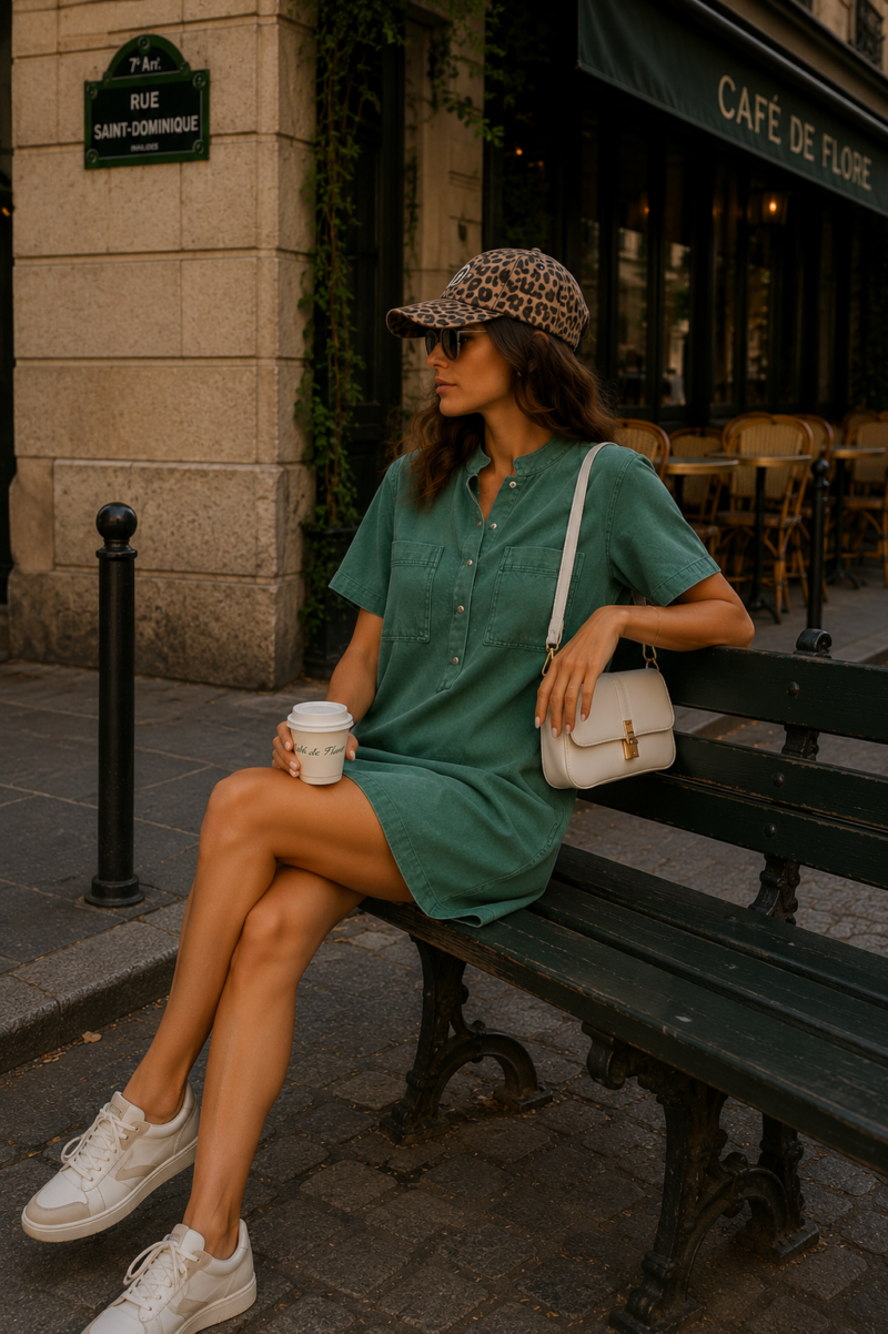 VESTIDO DENIM VERDE