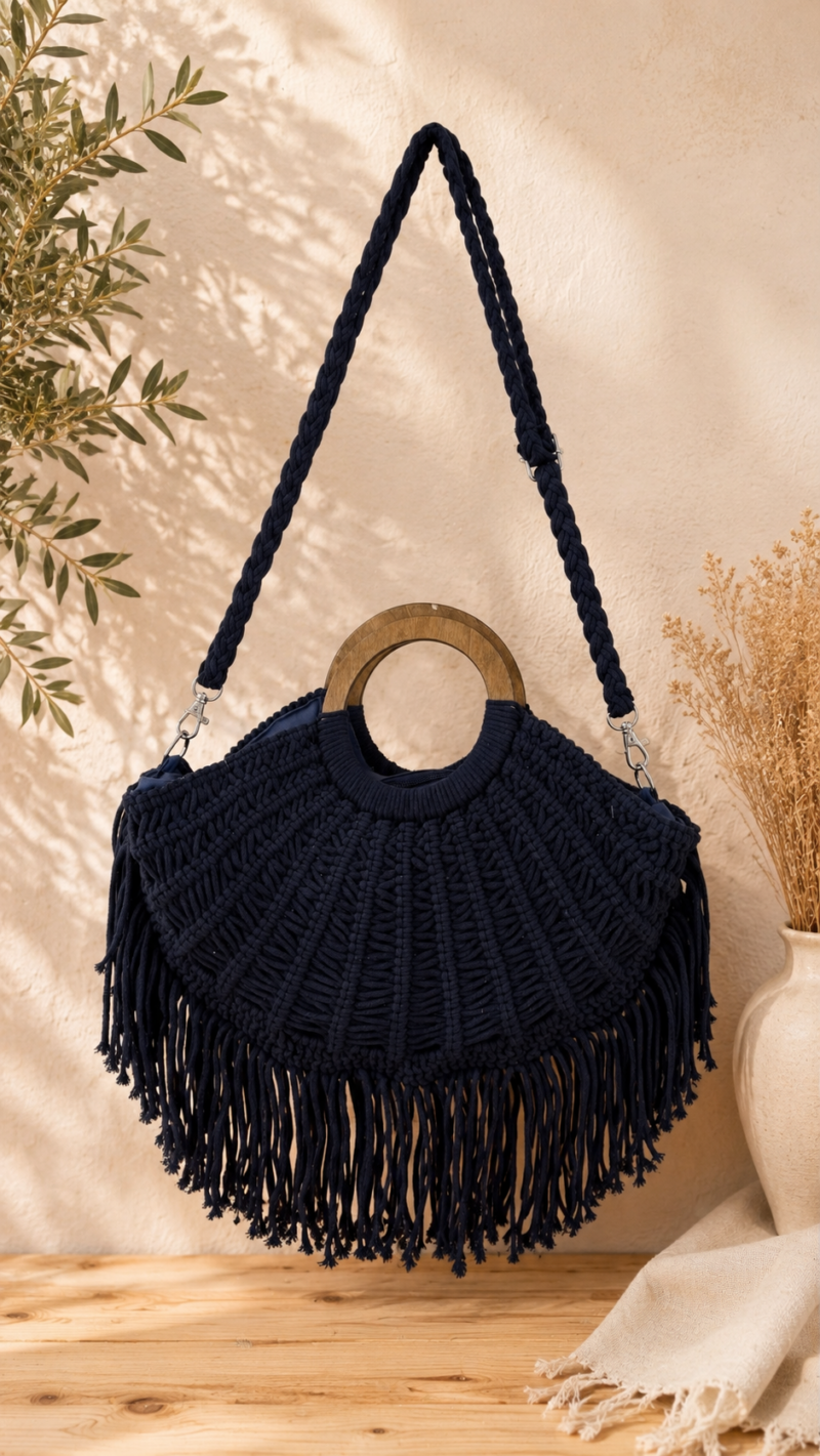 BOLSO FLECOS AZUL MARINO