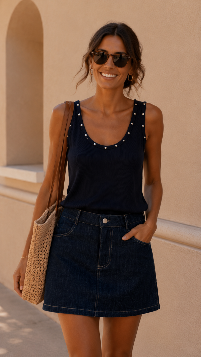 MINIFALDA DENIM