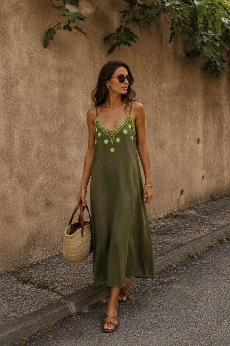 VESTIDO LINO FLÚOR