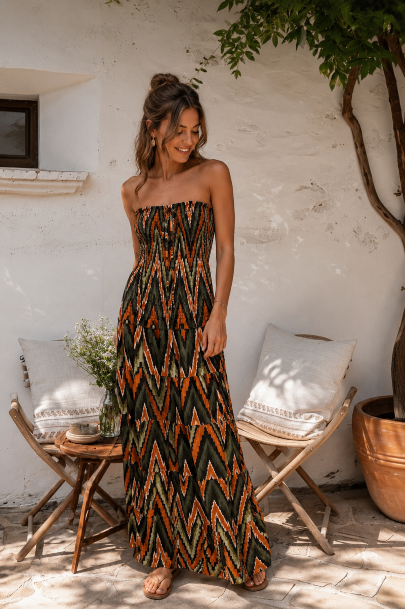 VESTIDO LARGO ÉTNICO