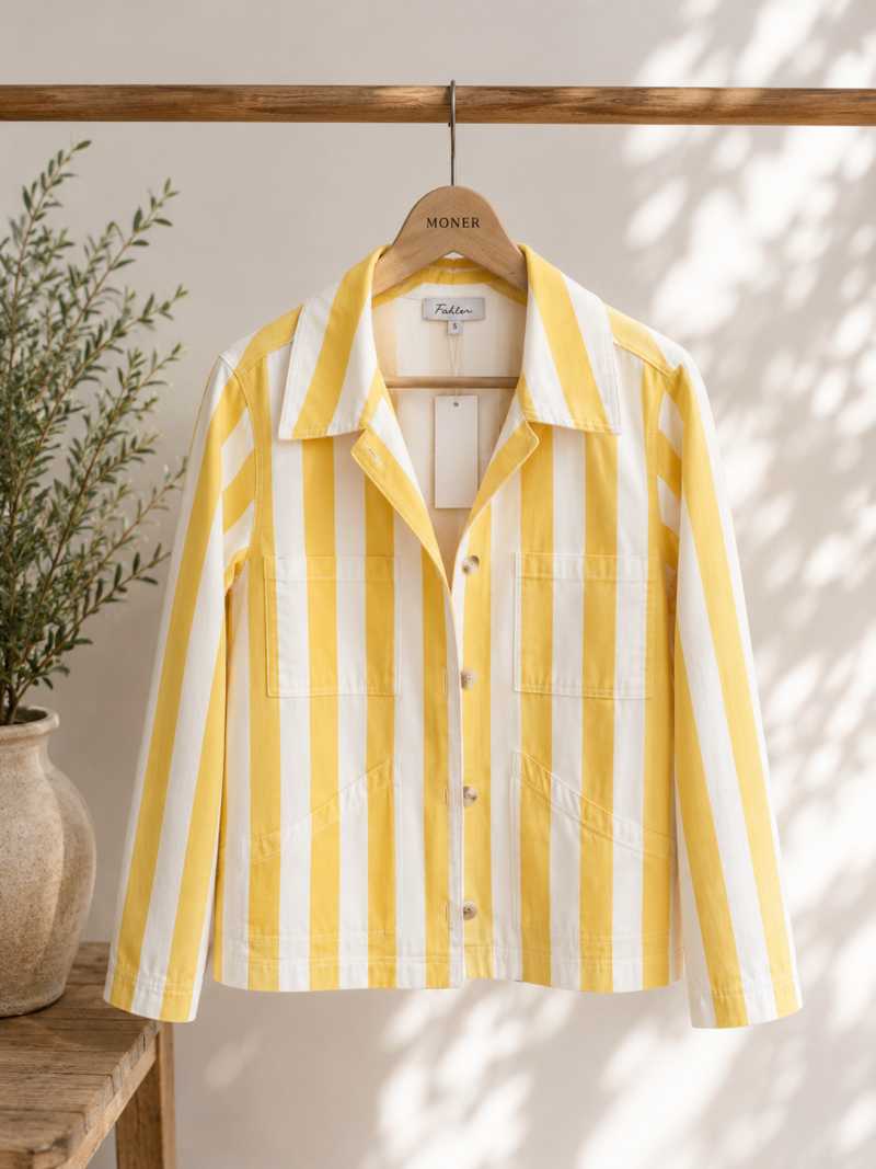 CHAQUETA RAYAS AMARILLA
