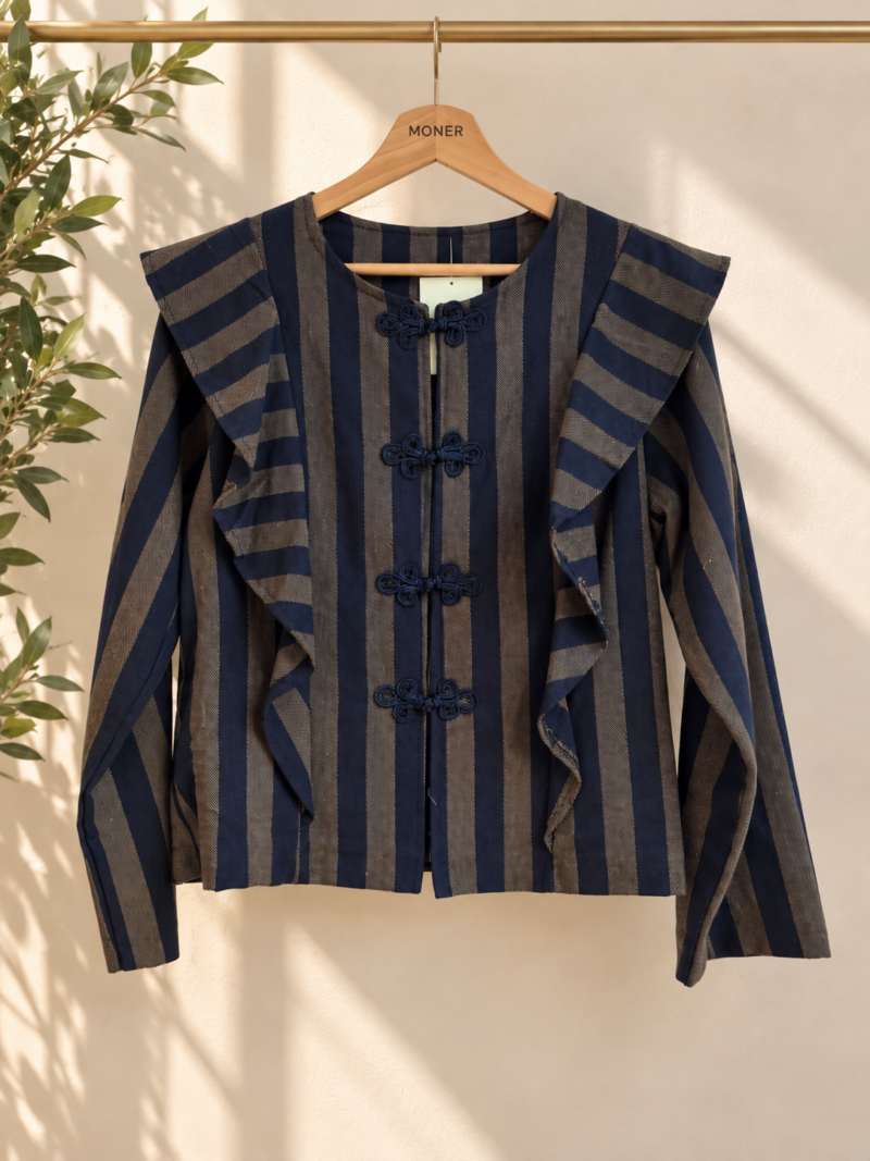 CHAQUETA DE RAYAS PASAMANERÍA