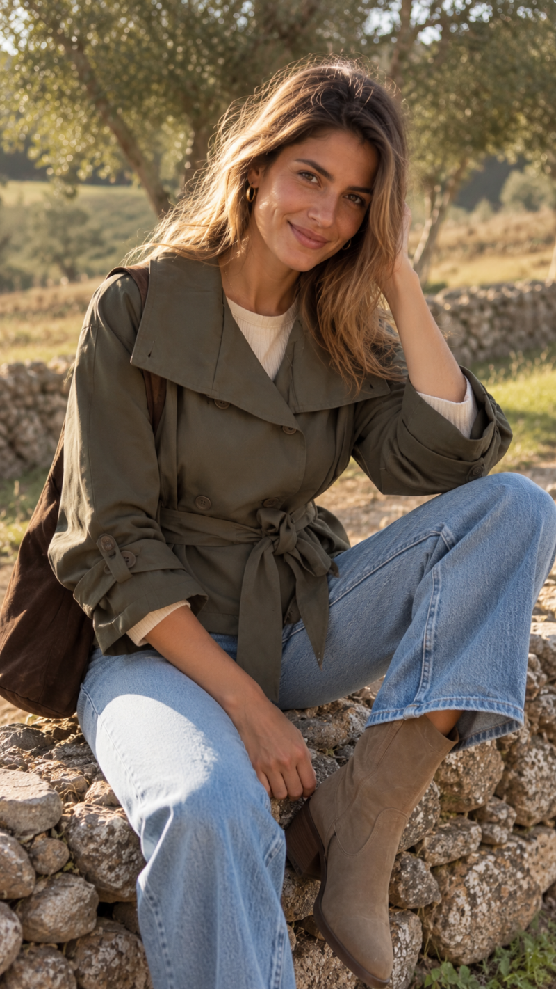 GABARDINA CORTA LAZADA