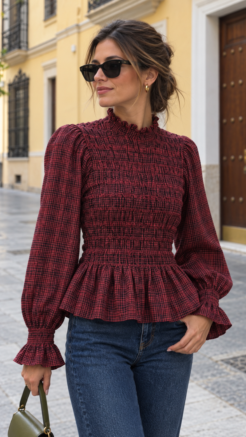 BLUSA NIDO DE ABEJA